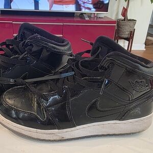 Nike Kids Black High-Top Sneakers